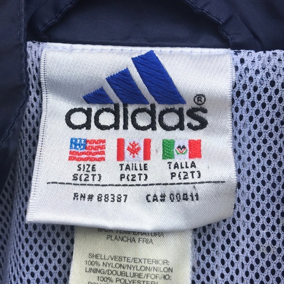 VTG 2T Adidas Zip Up Jacket - Picture 4 of 5